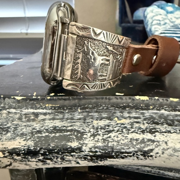 APPLE WATCHBAND/Sterling Moose  Native American - Picture 2 of 7